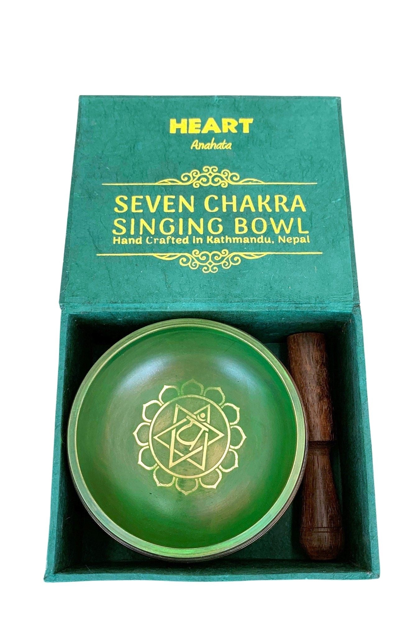 Surya Australia Mini Chakra Singing Bowl - Heart Chakra #colour_heart-chakra-green