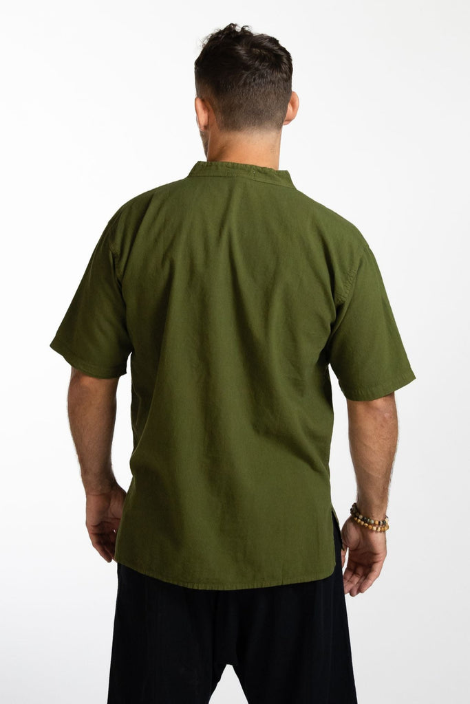 Surya Australia Ethical Cotton 'Pablo' Shirt made in Nepal - Green