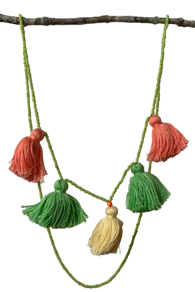 Surya Australia Ethical Cotton Tassel Necklaces from Nepal - Mudra