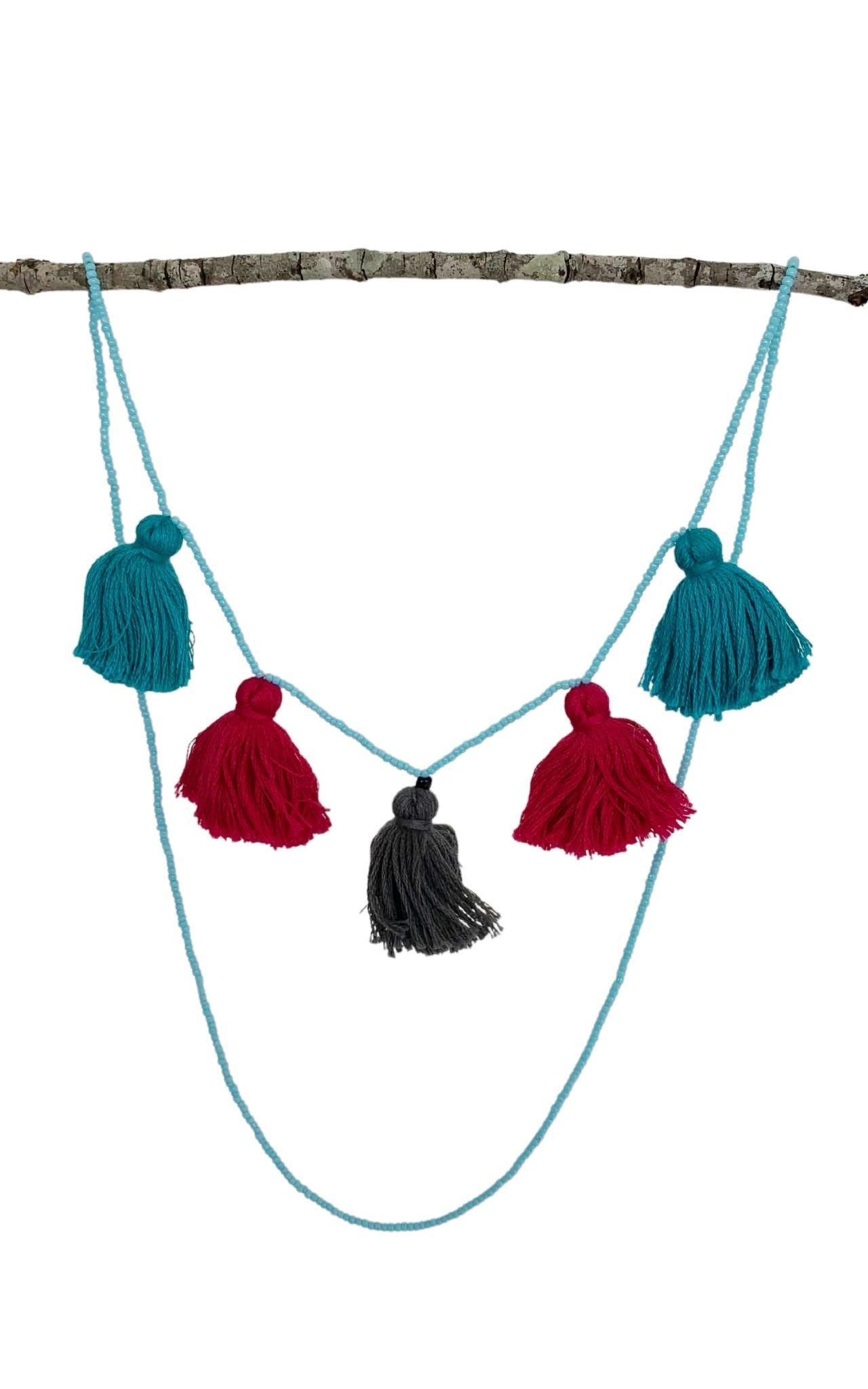 Surya Australia Ethical Cotton Tassel Necklaces from Nepal - Asana