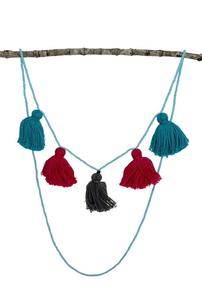 Surya Australia Ethical Cotton Tassel Necklaces from Nepal - Asana