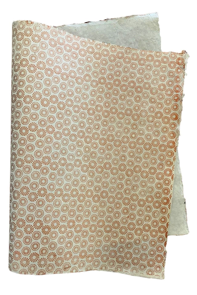 Surya Australia Sustainable Lokta paper Sheets from Nepal - Copper Snowflake