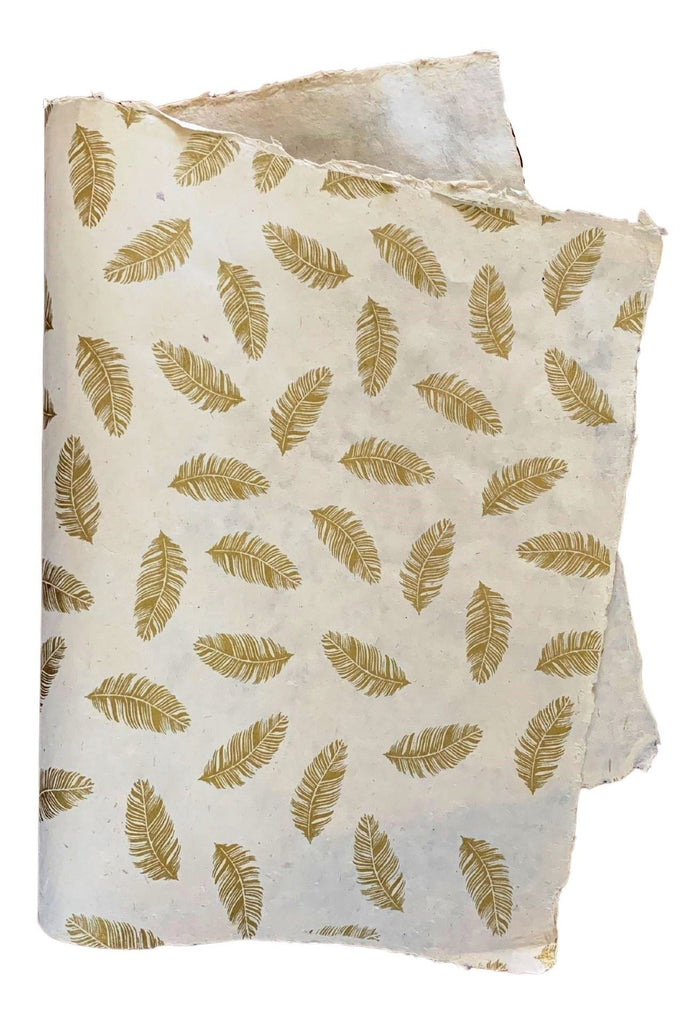 Surya Australia Sustainable Lokta paper Sheets from Nepal - Gold Feather