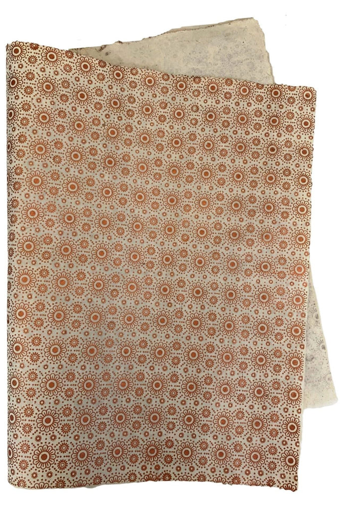 Surya Australia Sustainable Lokta paper Sheets from Nepal - Copper Flower