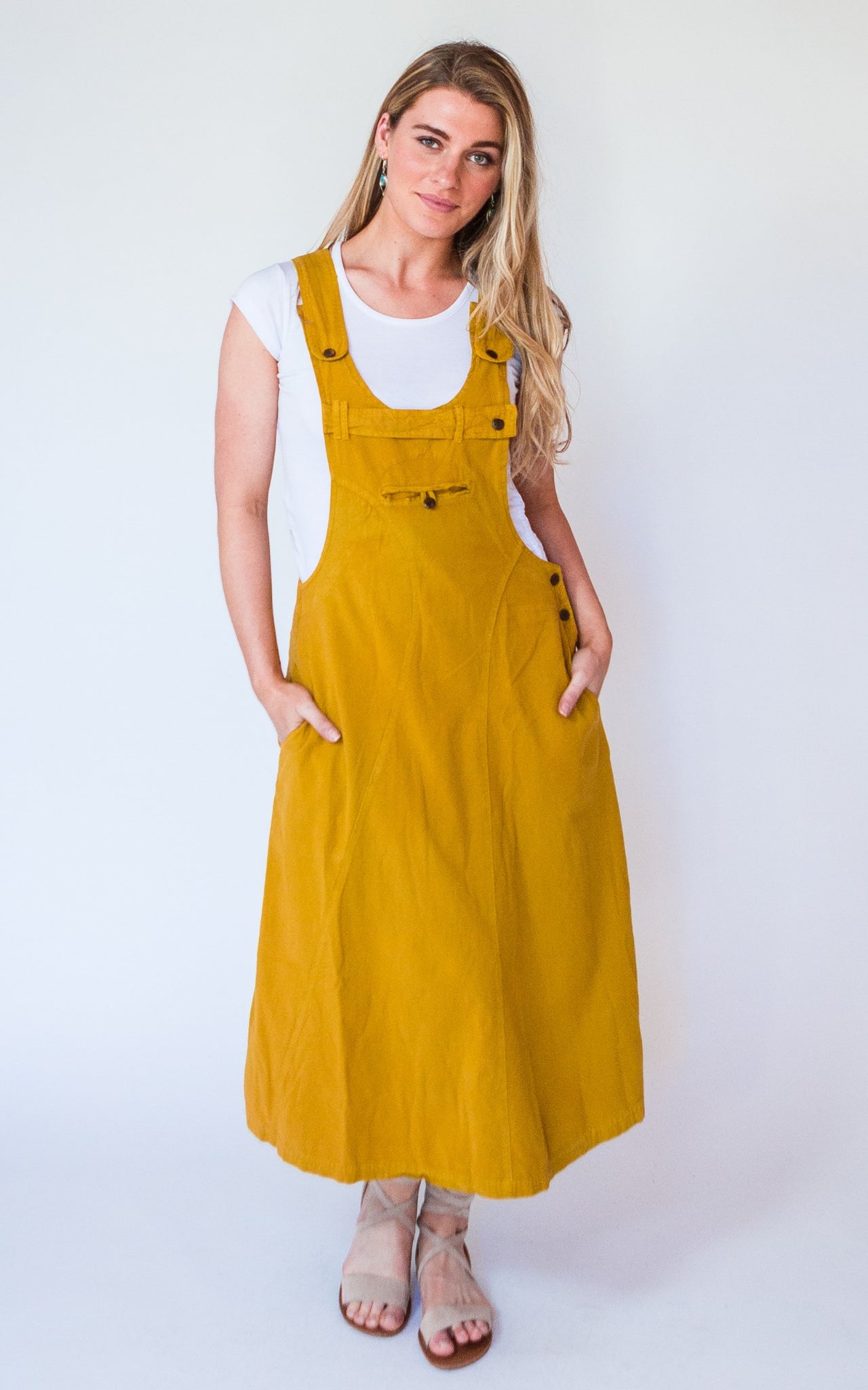 Cotton Dungaree Dress  Ethically made in Nepal – Surya