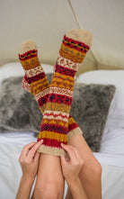 Surya Australia Wool Socks handmade in Nepal - Rust