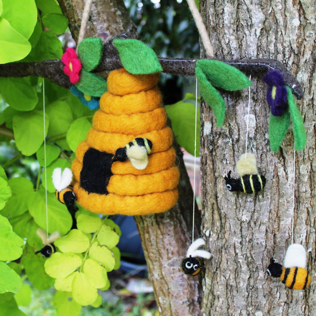 Surya Australia Felt Bee Hive from Nepal