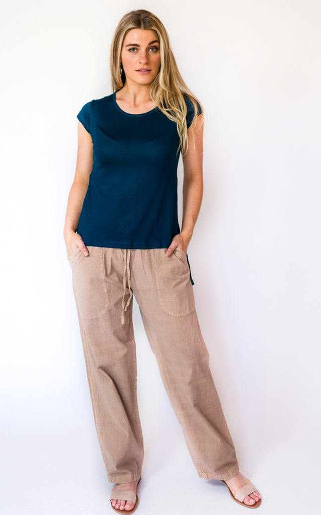 Surya Australia Cotton 'Dani' Pants - Sand #colour_sand