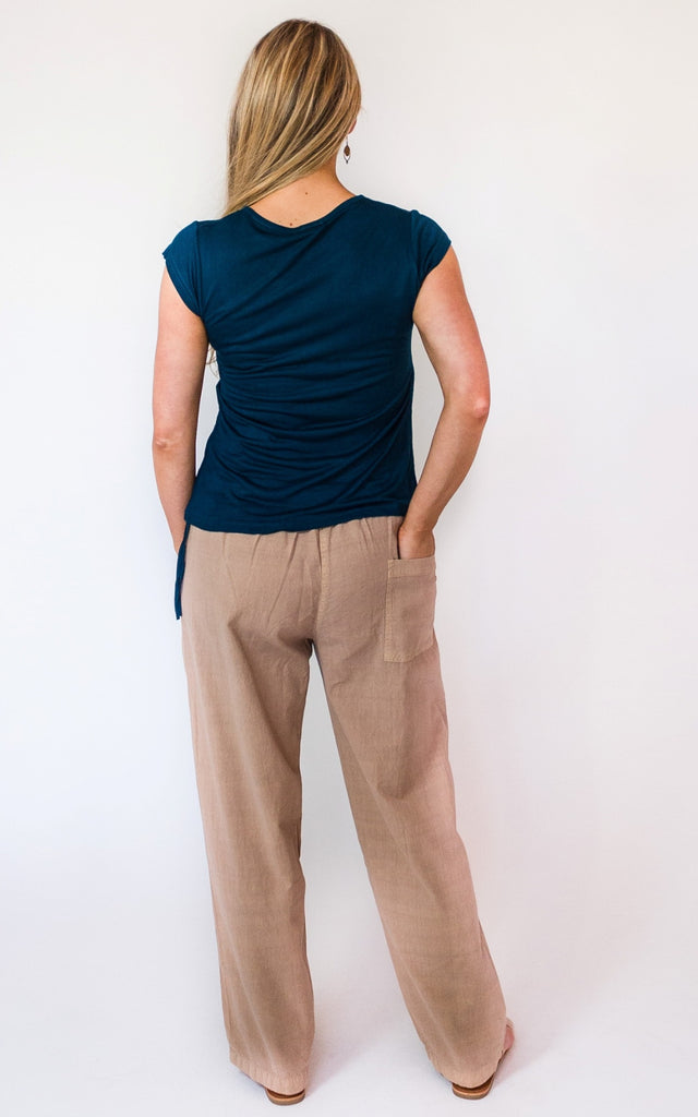 Surya Australia Cotton 'Dani' Pants - Sand #colour_sand
