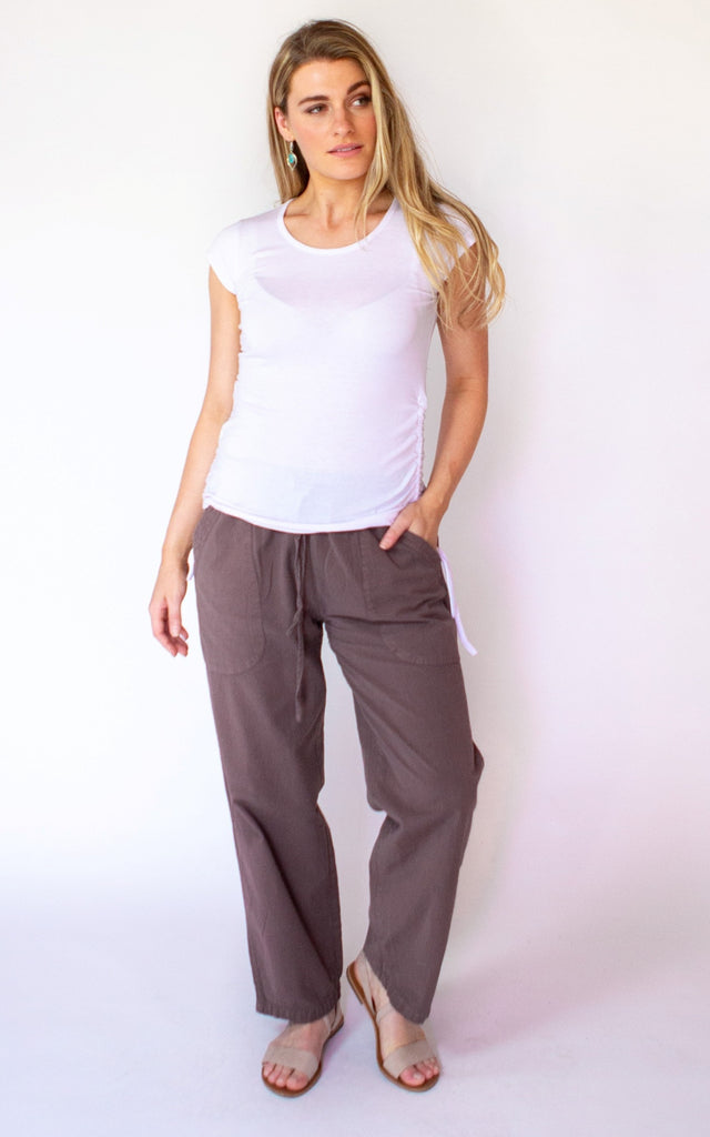 Surya Australia Cotton 'Dani' Pants - Taupe #colour_taupe