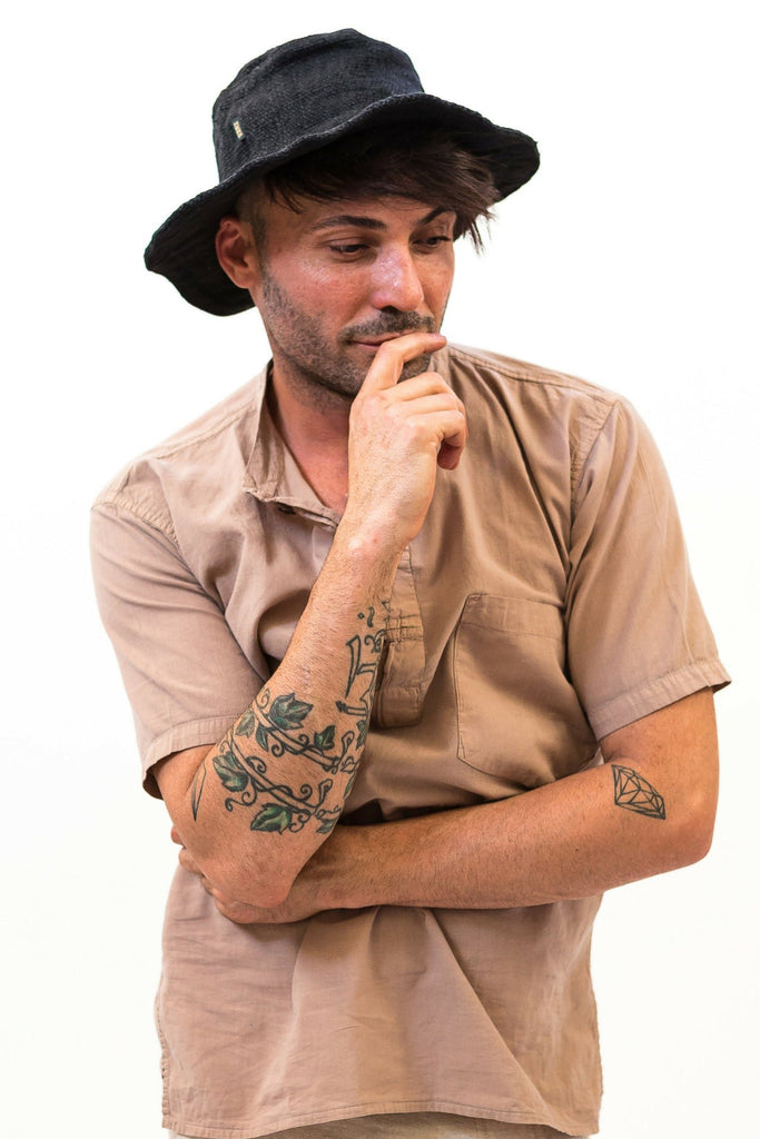 Surya Australia Hemp Hat from Nepal - Black