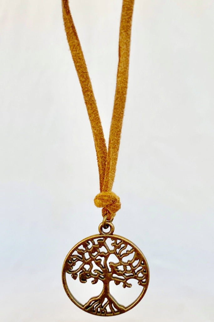 Surya Australia Suede Necklace - Tree of Life