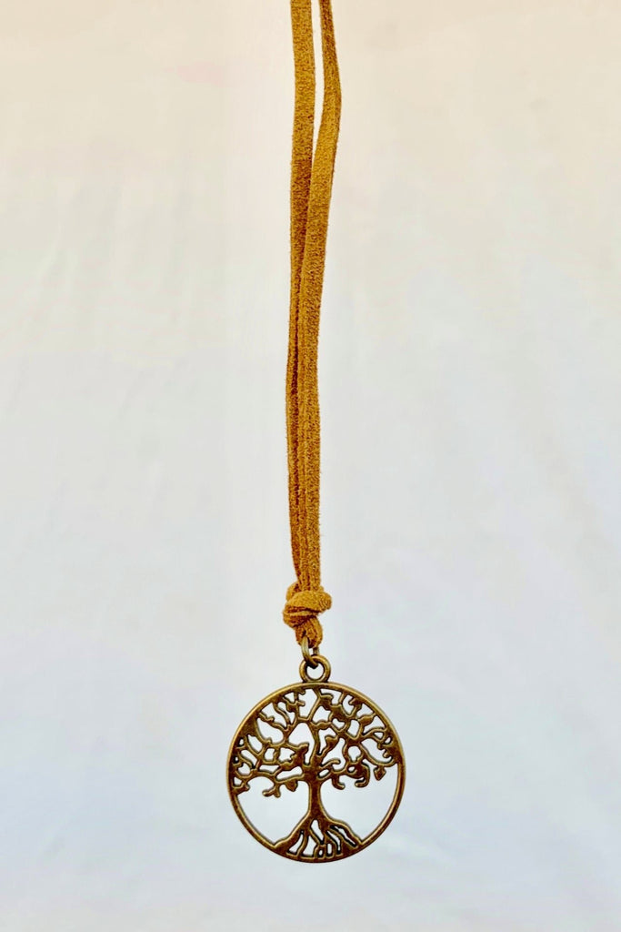 Surya Australia Suede Necklace - Tree of Life