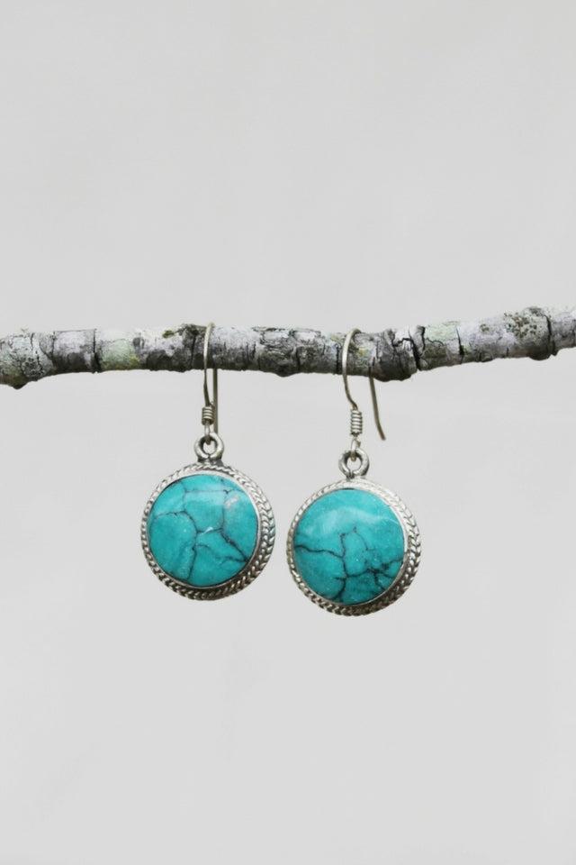 Surya Australia Tibetan Earrings from Nepal - Luna