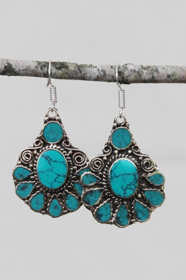 Surya Australia Tibetan Earrings from Nepal - Laila