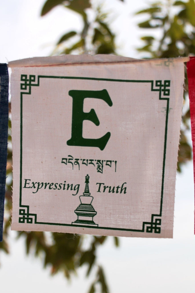 Surya Australia Ethical Cotton 'Peace' Prayer Flags from Nepal 