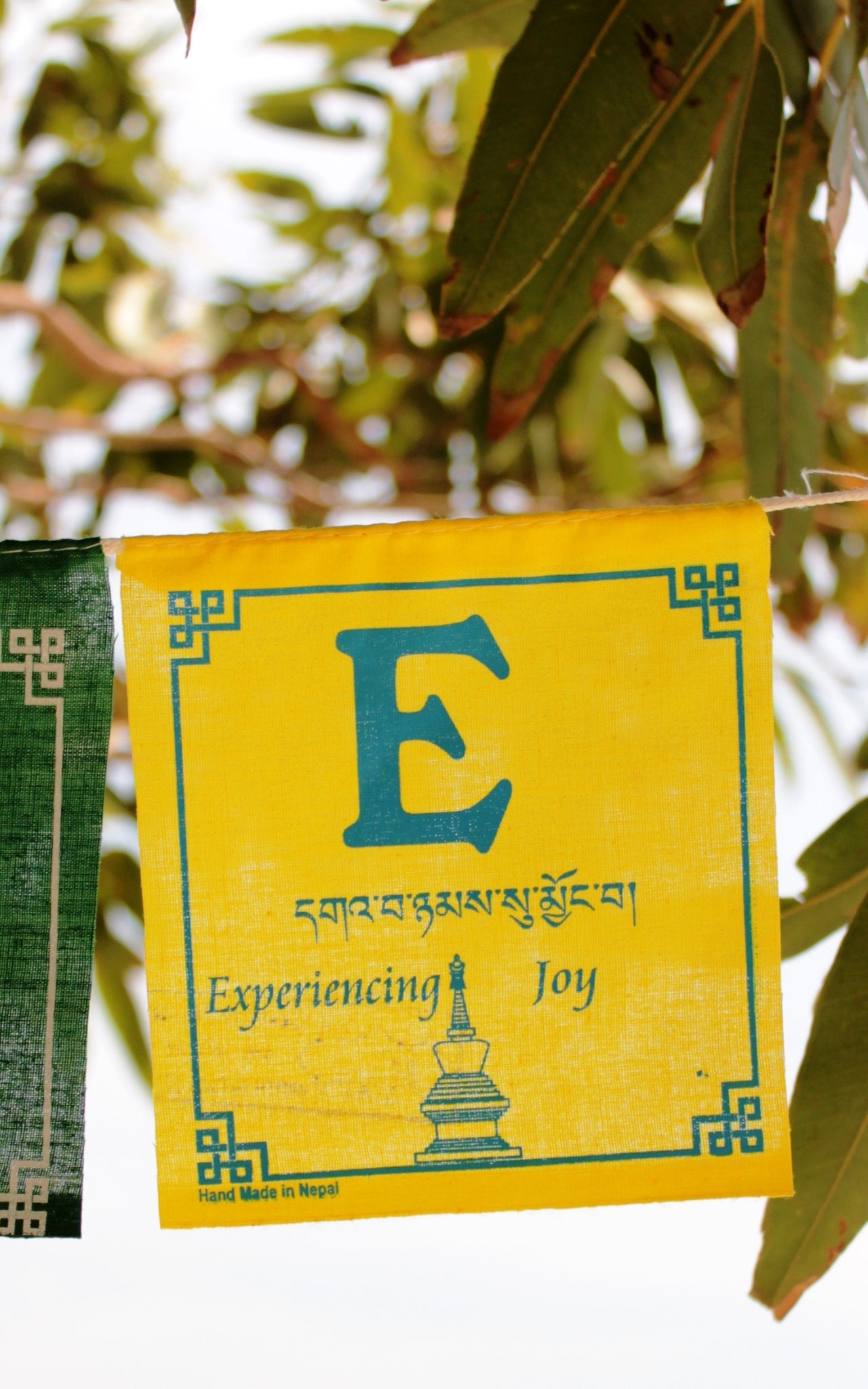 Surya Australia Ethical Cotton 'Peace' Prayer Flags from Nepal 