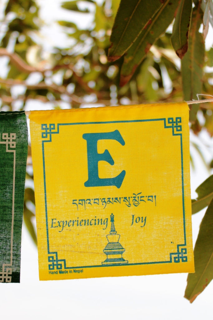 Surya Australia Ethical Cotton 'Peace' Prayer Flags from Nepal 