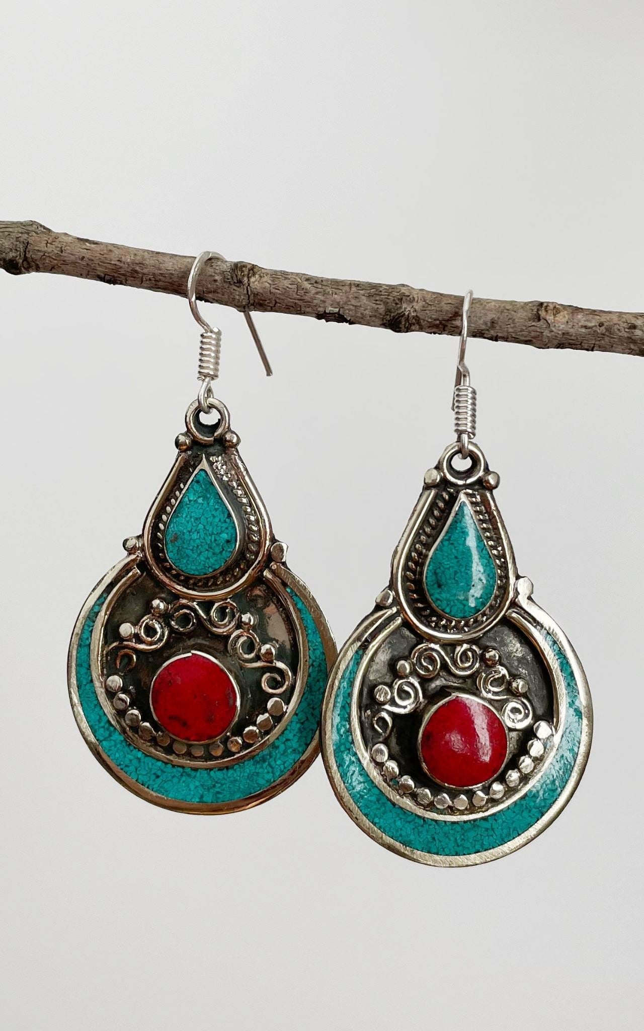 Tibetan Earrings - Anvi