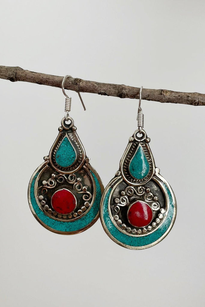 Tibetan Earrings - Anvi