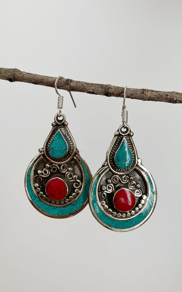 Tibetan Earrings - Anvi